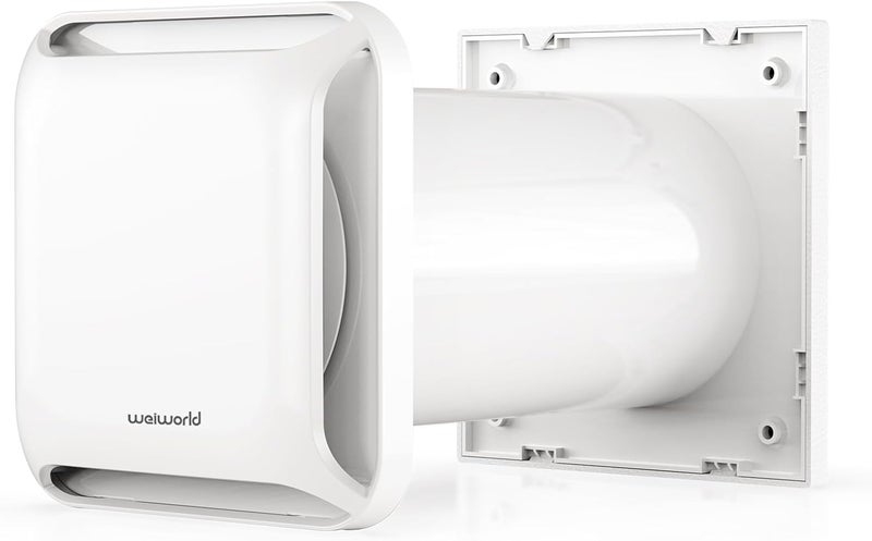 Weiworld 4 Inch Square Passive Air Vent, Adjustable Airflow Ventilation Kit with Extendable Duct - Natural Fresh Air Exchange for Home, Bedroom, Attic (No Motor) - Image 1